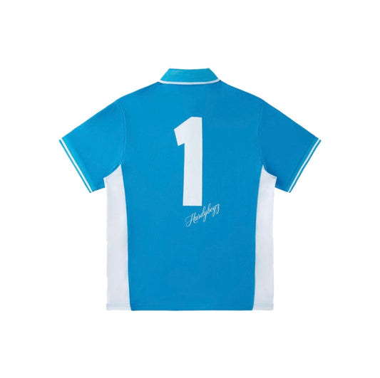 HB LOGO POLO T-SHIRT | BLUE
