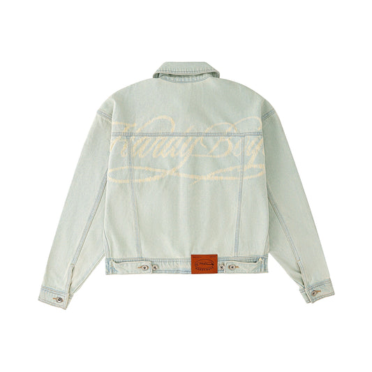 Laser Washed Denim Jacket