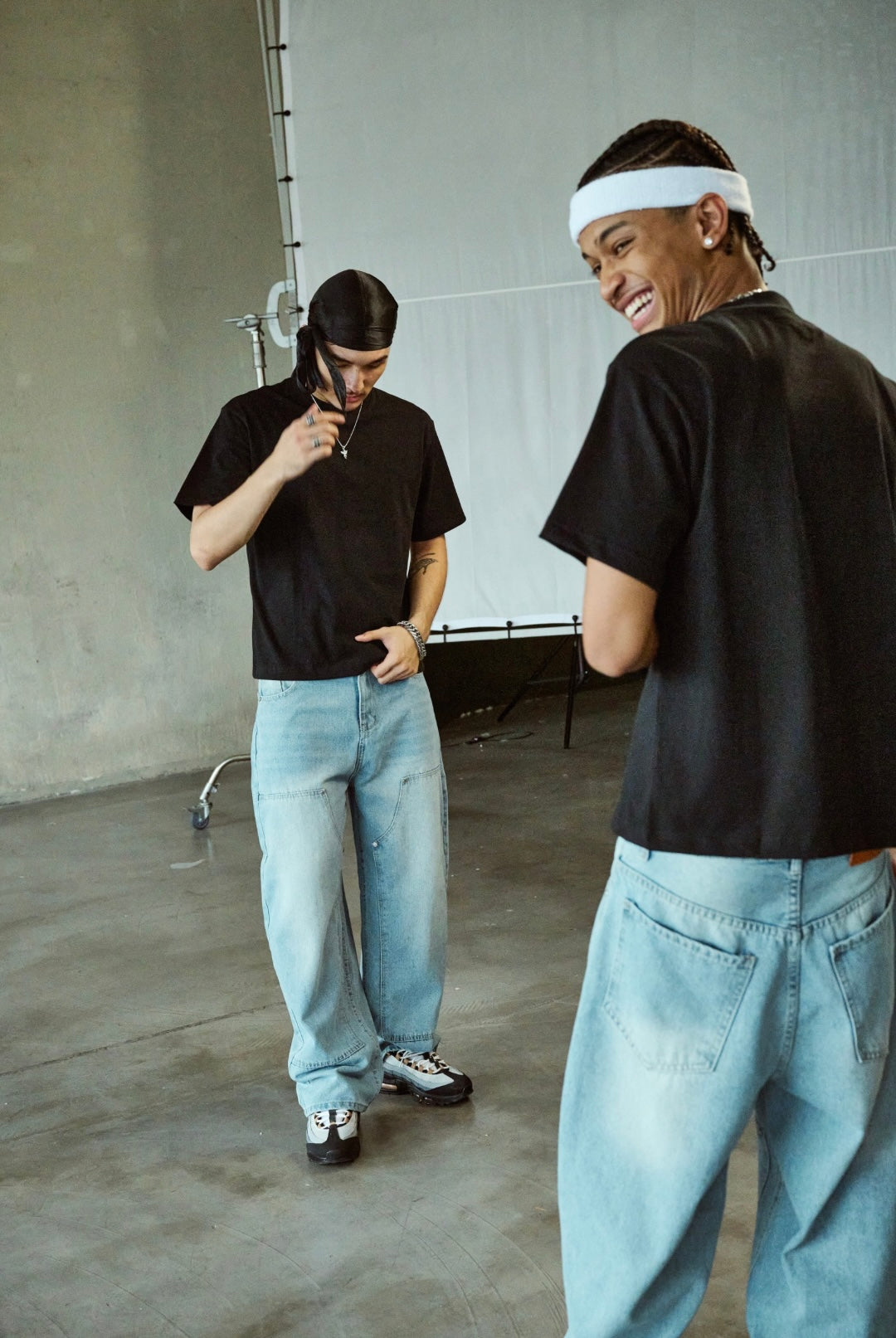 HB DOUBLE KNEE JEAN | BLUE