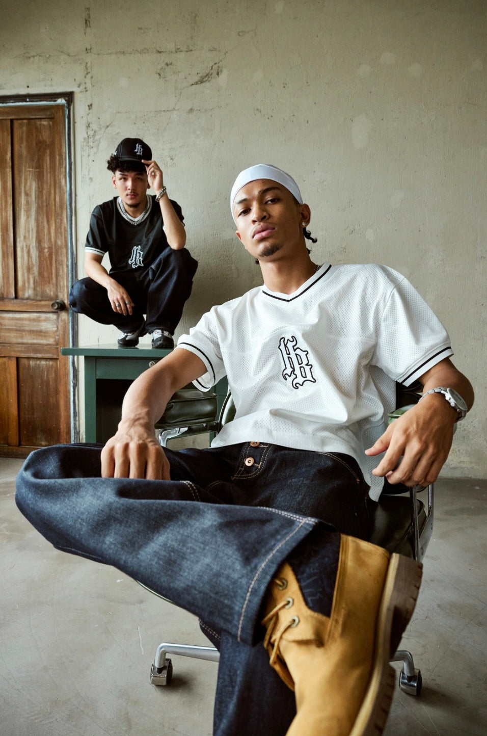 HB LOGO JERSEY SHIRT | BLACK
