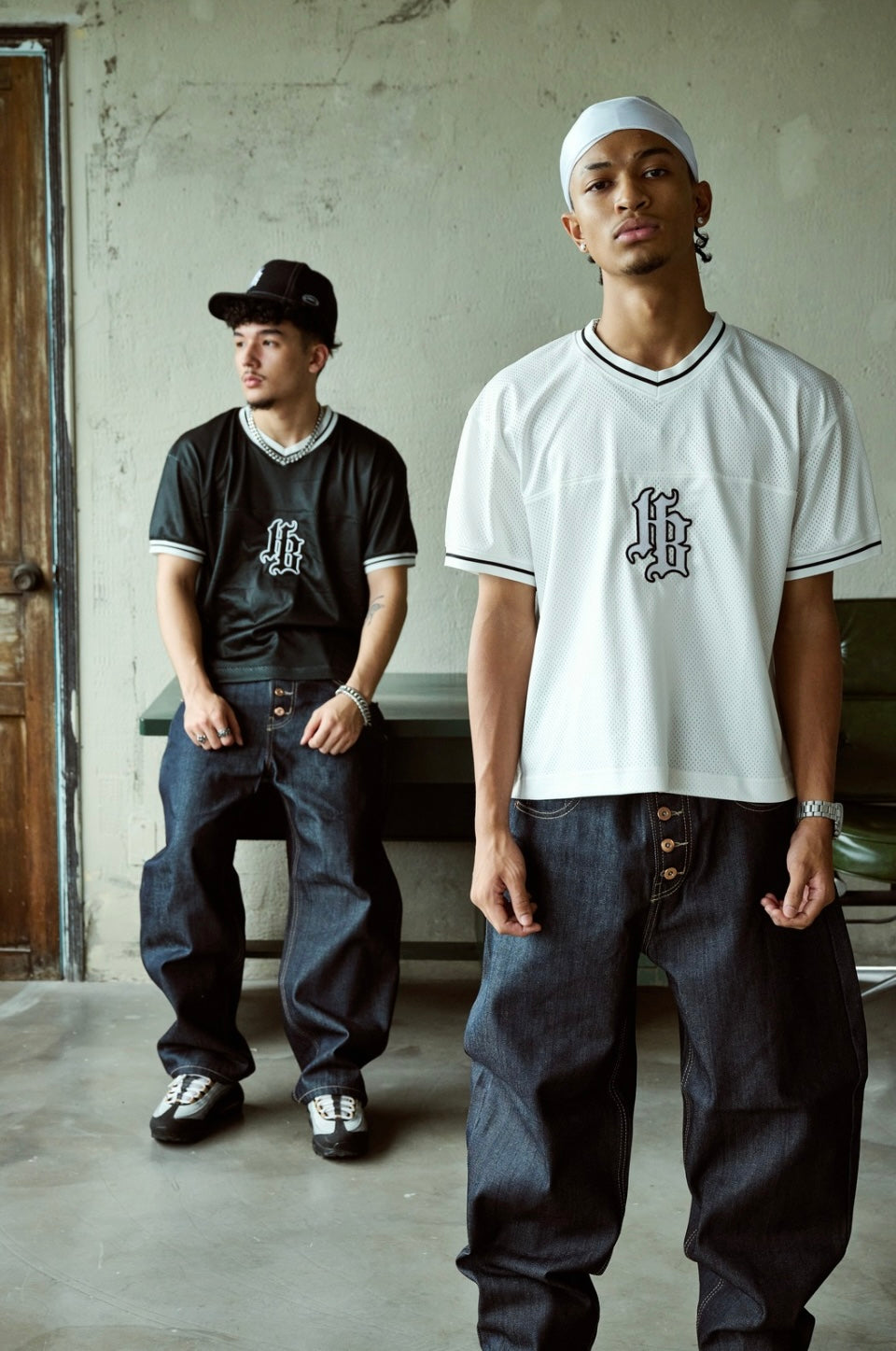 HB LOGO JERSEY SHIRT | BLACK