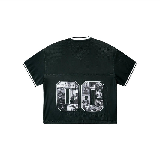 HB LOGO JERSEY SHIRT | BLACK