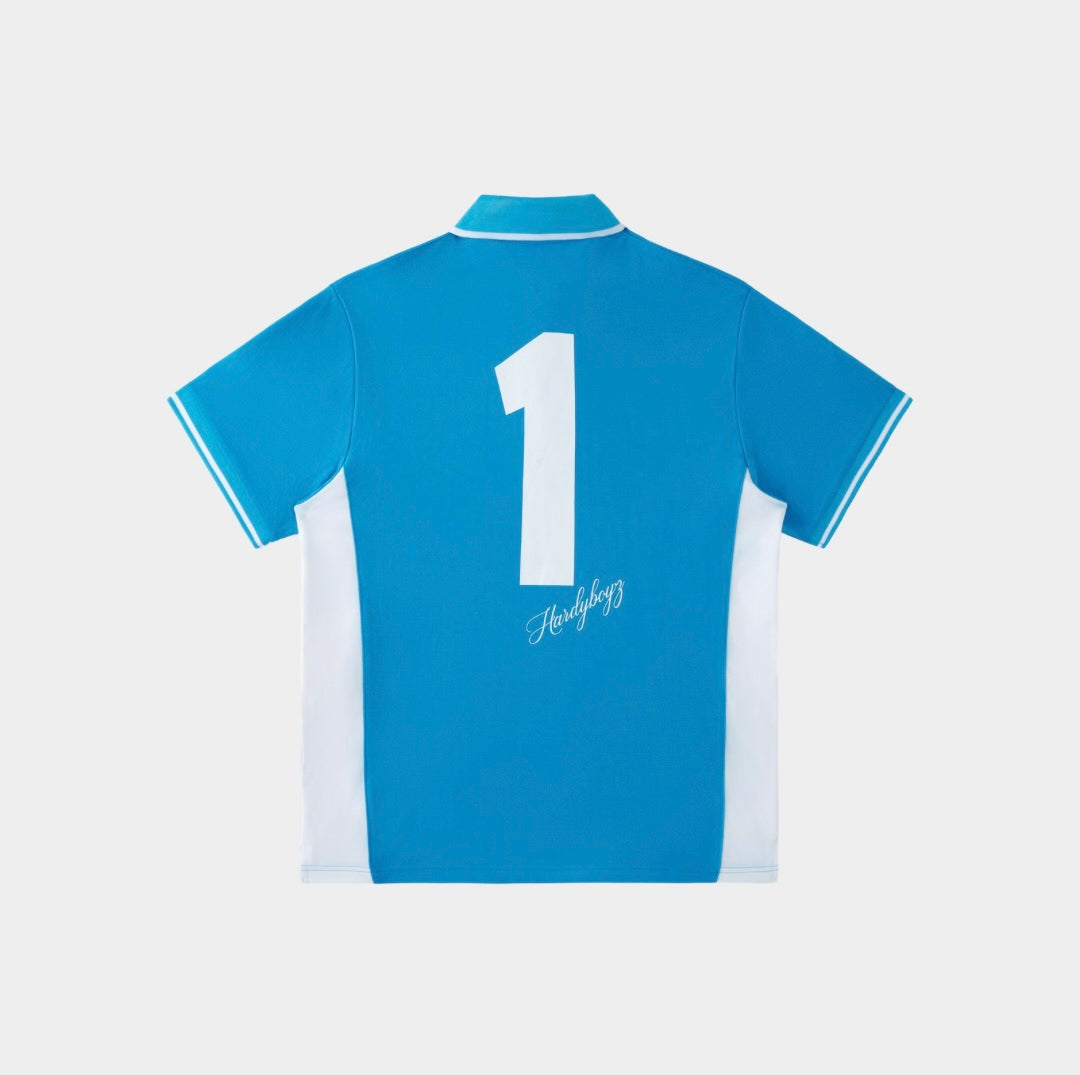 HB LOGO POLO T-SHIRT | BLUE