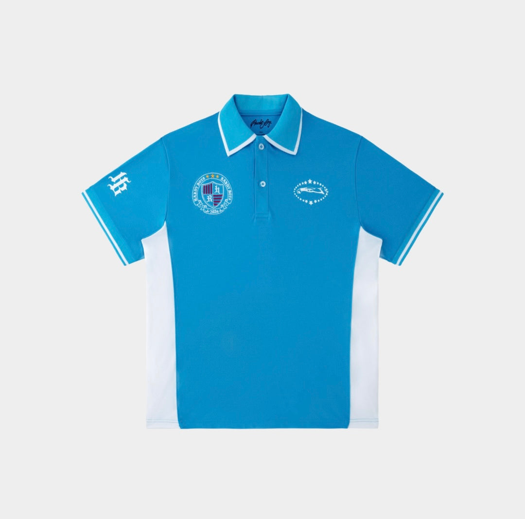 HB LOGO POLO T-SHIRT | BLUE
