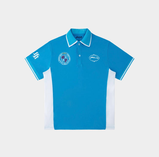 HB LOGO POLO T-SHIRT | BLUE