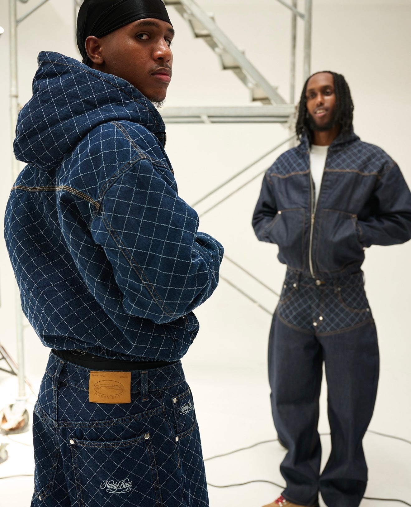 HDB Gridline Raw Denim Set