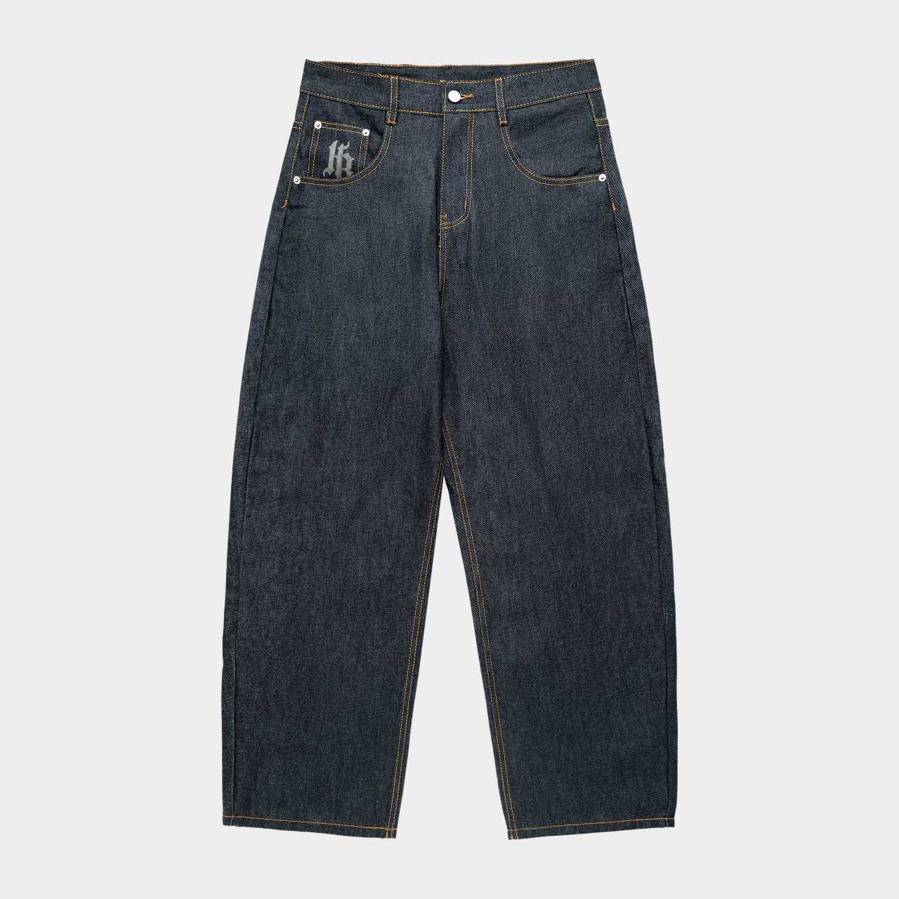 Raw Denim Jean – Gold Trim
