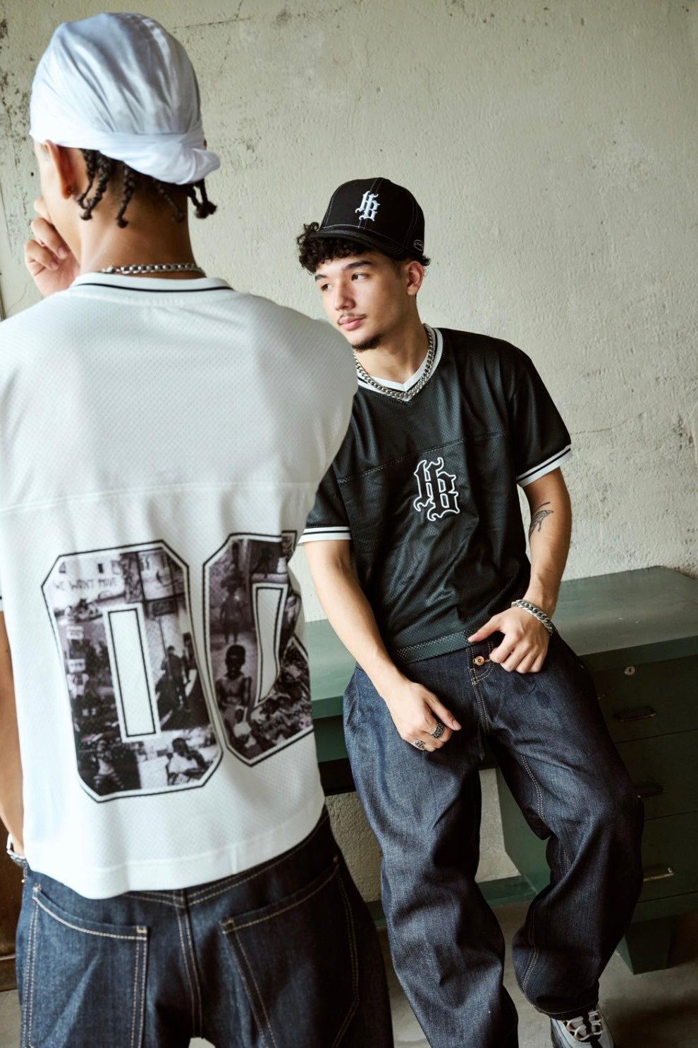 HB LOGO JERSEY SHIRT | BLACK
