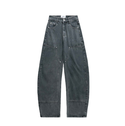 HB DOUBLE KNEE JEAN | GREY