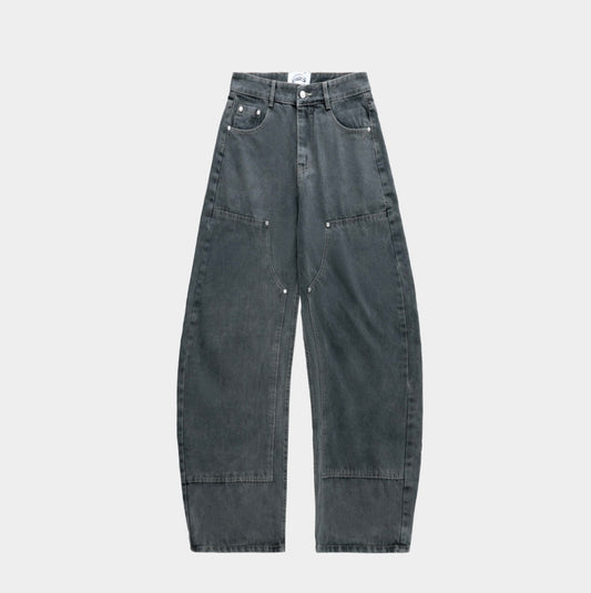 HB DOUBLE KNEE JEAN | GREY