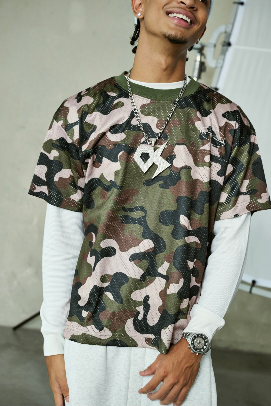 HB LOGO JERSEY SHIRT | CAMO