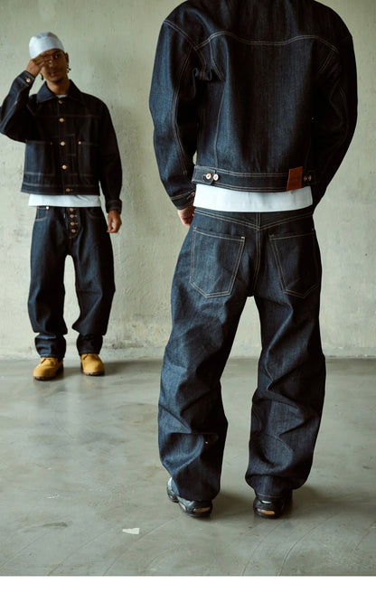 HB RAW-DENIM PANTS Indigo