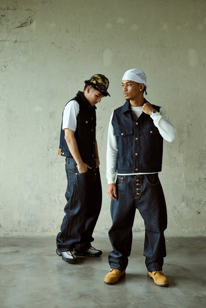 HB RAW-DENIM PANTS Indigo