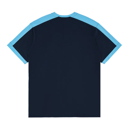 HDB Ringer Slim Fit Tee Blue back
