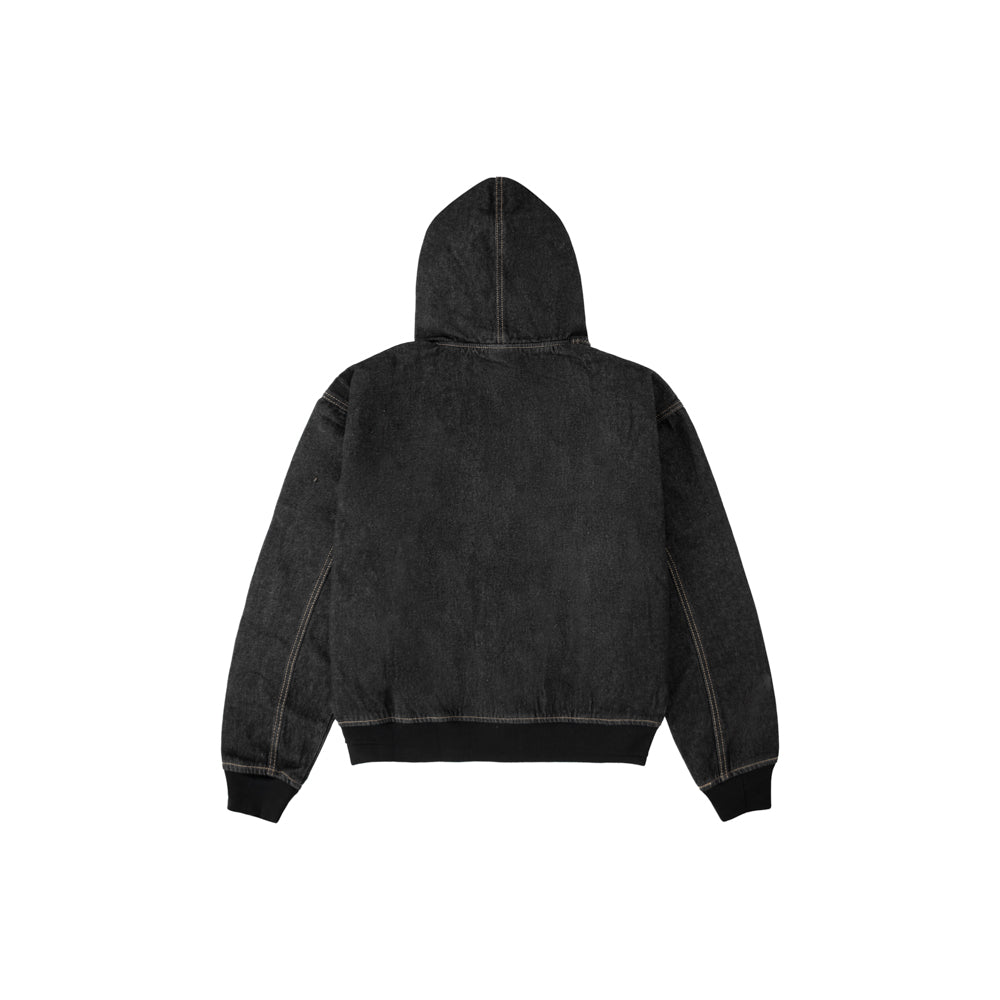 Denim Zip Hoodie